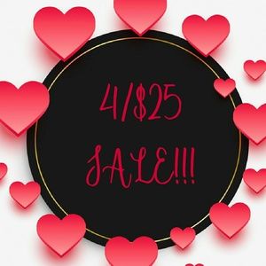 Bundle 4 items with "4/25" in the title for $25